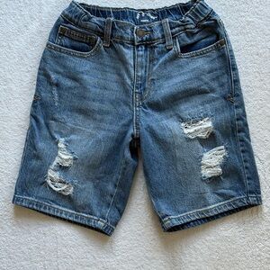Art Class Distressed Blue Denim Shorts